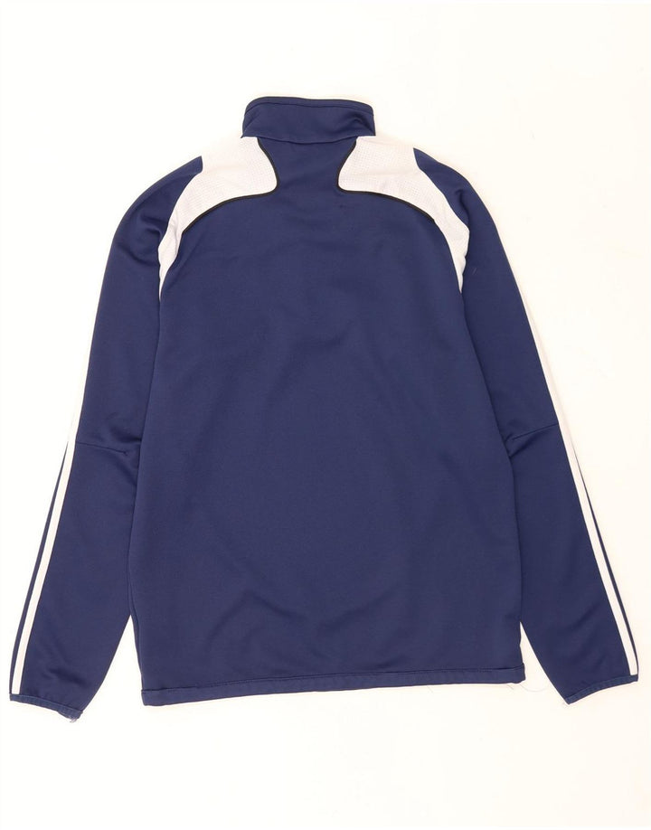 Adidas Haut de survêtement graphique pour homme UK 40/42 Bleu marine moyen
