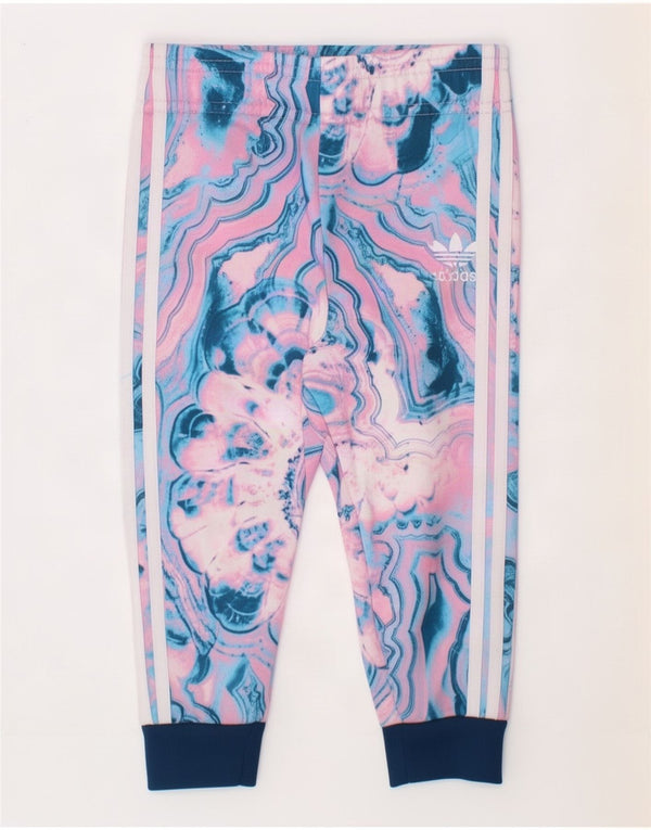 Adidas Pantalon de survêtement de jogging pour bébé fille 12-18 mois Rose Tie Dye
