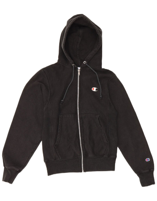 Champion Pull à capuche zippé pour homme XS en coton noir