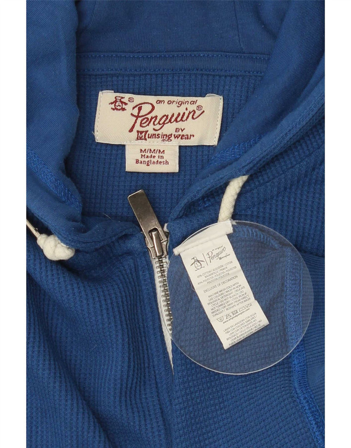 Penguin Pull à Capuche Zippé Homme Bleu Moyen Coton