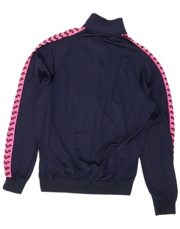 Arena Veste de survêtement graphique pour femme UK 18 XL Bleu marine