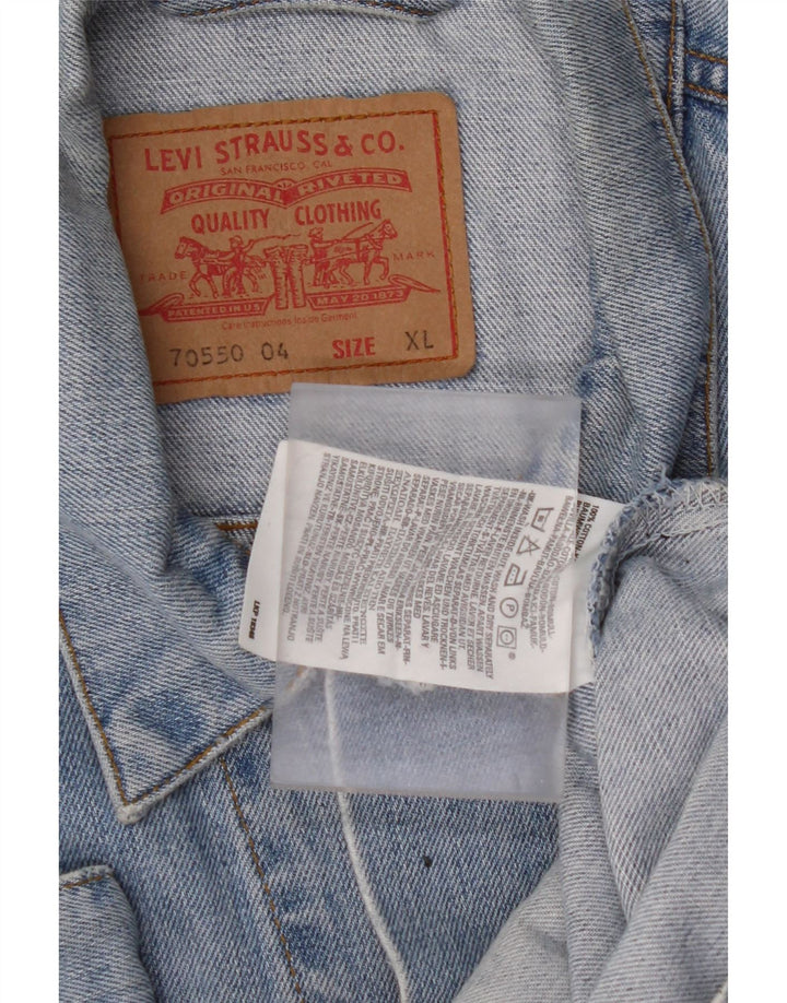LEVI'S Veste en Jean Homme UK 42 XL Bleu Coton