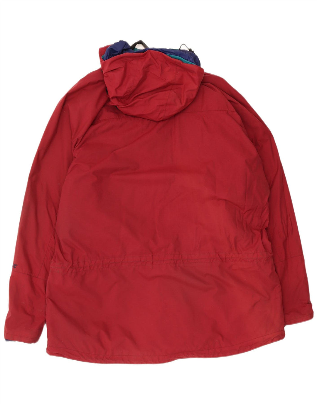 Timberland Veste coupe-vent à capuche pour homme UK 40 Large Rouge Nylon