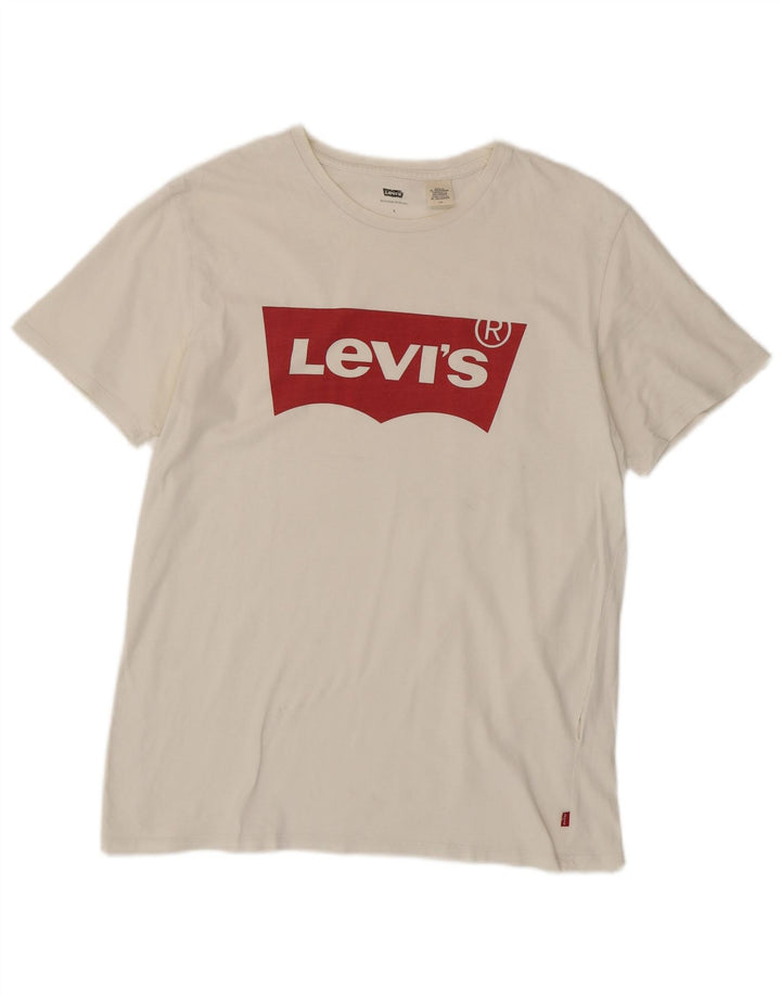 Levi's Tee-Shirt Graphique Homme Blanc Large
