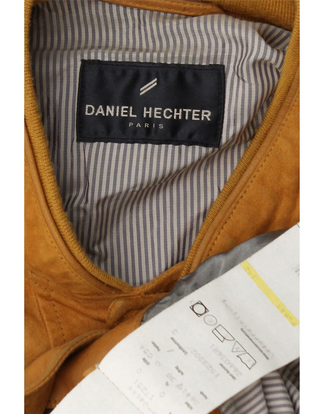 Daniel Hechter Veste Bomber En Daim Pour Homme IT 54 2XL Cuir Jaune