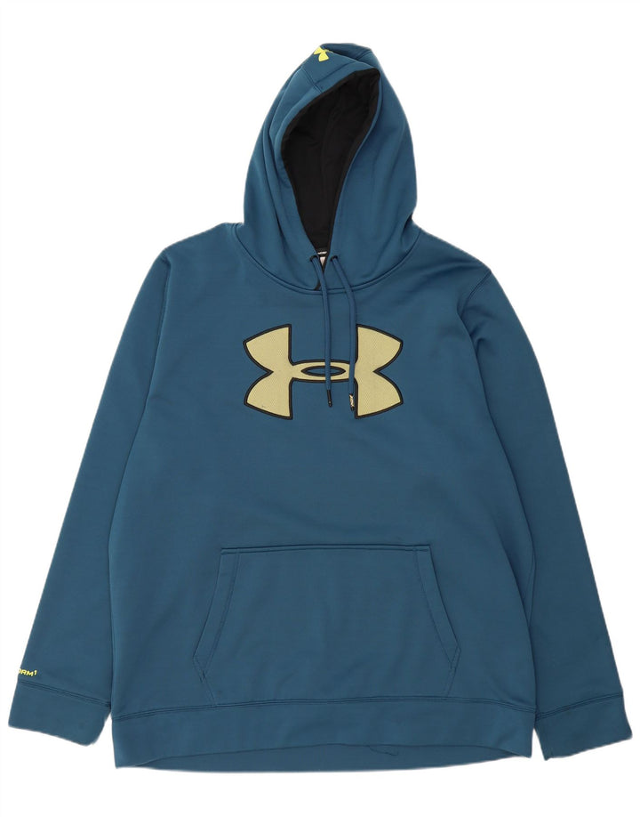 UNDER ARMOUR Pull à capuche graphique Heat Gear pour homme 2XL Bleu