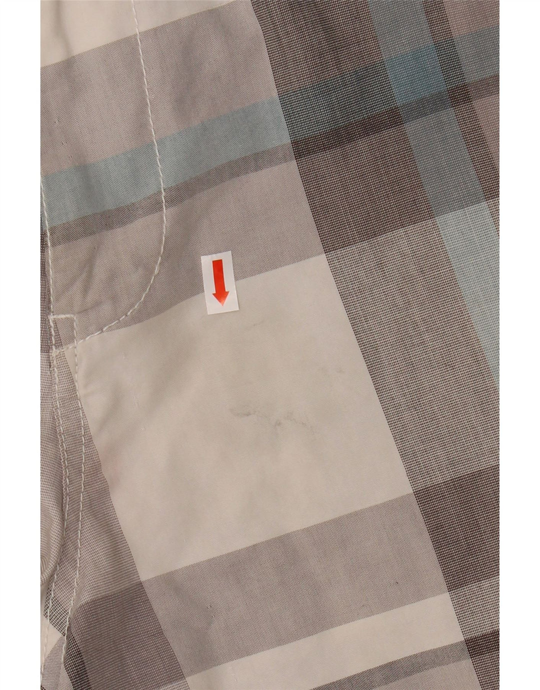 BILLABONG Short Cargo Homme W32 Coton à Carreaux Gris Moyen