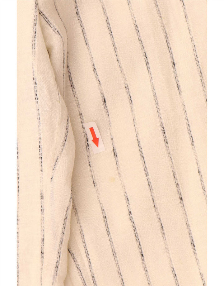 Marks & Spencer Pantalon décontracté pour femme UK 12 Medium W32 L33 Blanc cassé