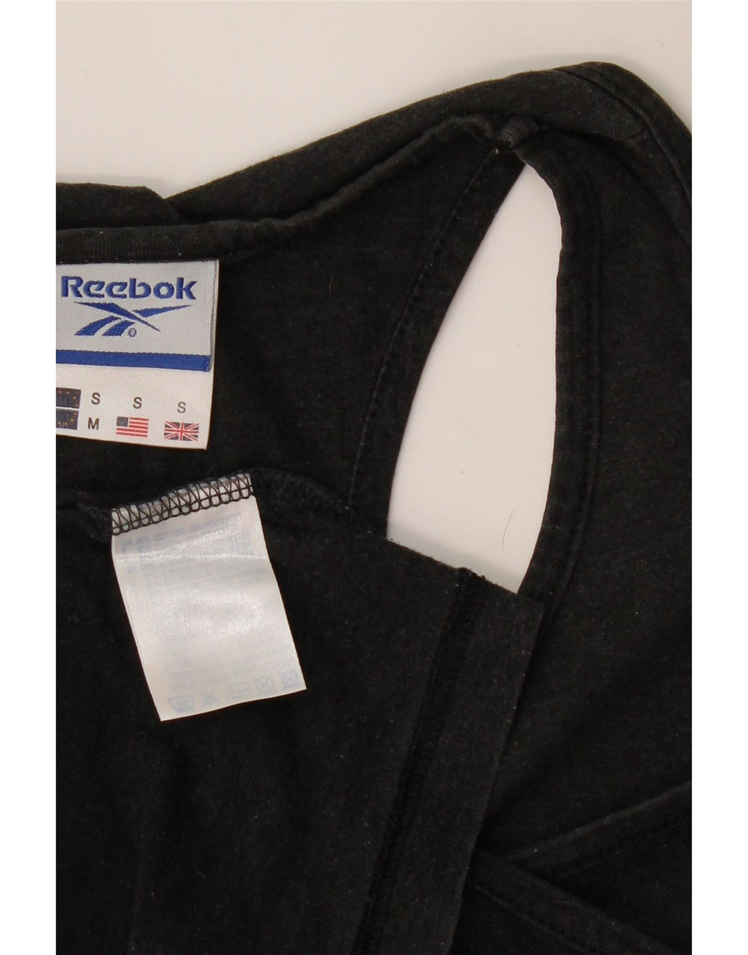 REEBOK Débardeur Homme Petit Gris Coton