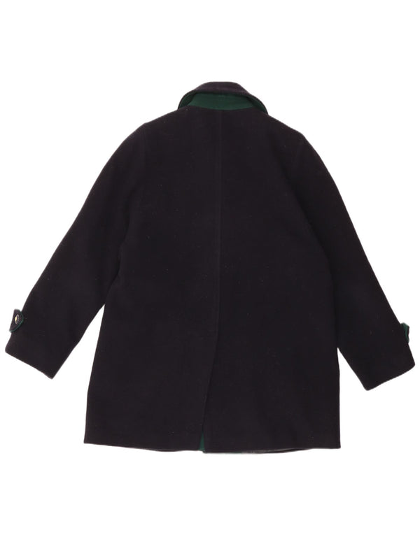 DORENE Manteau Femme UK 12 Laine Bleu Marine Moyen