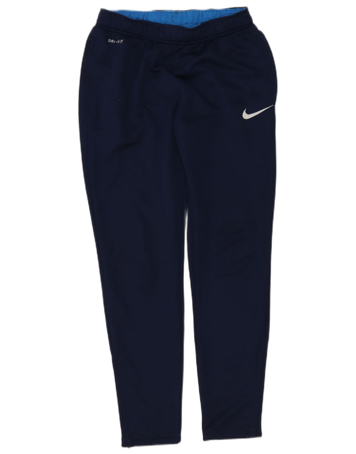 Nike Pantalon de survêtement Dri Fit pour homme Bleu marine moyen Polyester