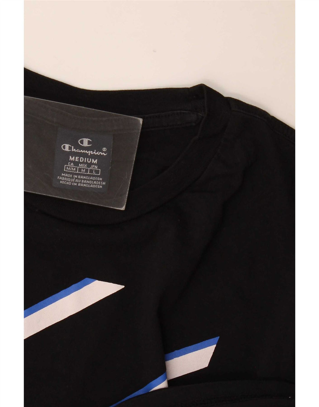 Champion T-Shirt Graphique Homme Noir Moyen