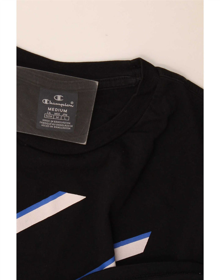 Champion T-Shirt Graphique Homme Noir Moyen