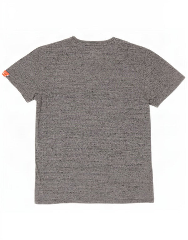 Superdry T-Shirt Homme Petit Gris Moucheté Coton