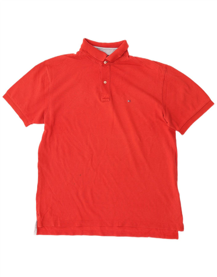 Tommy Hilfiger Polo Homme Grand Rouge Coton