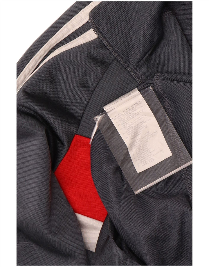 Adidas Veste de survêtement pour homme Petit Gris Colorblock Polyester