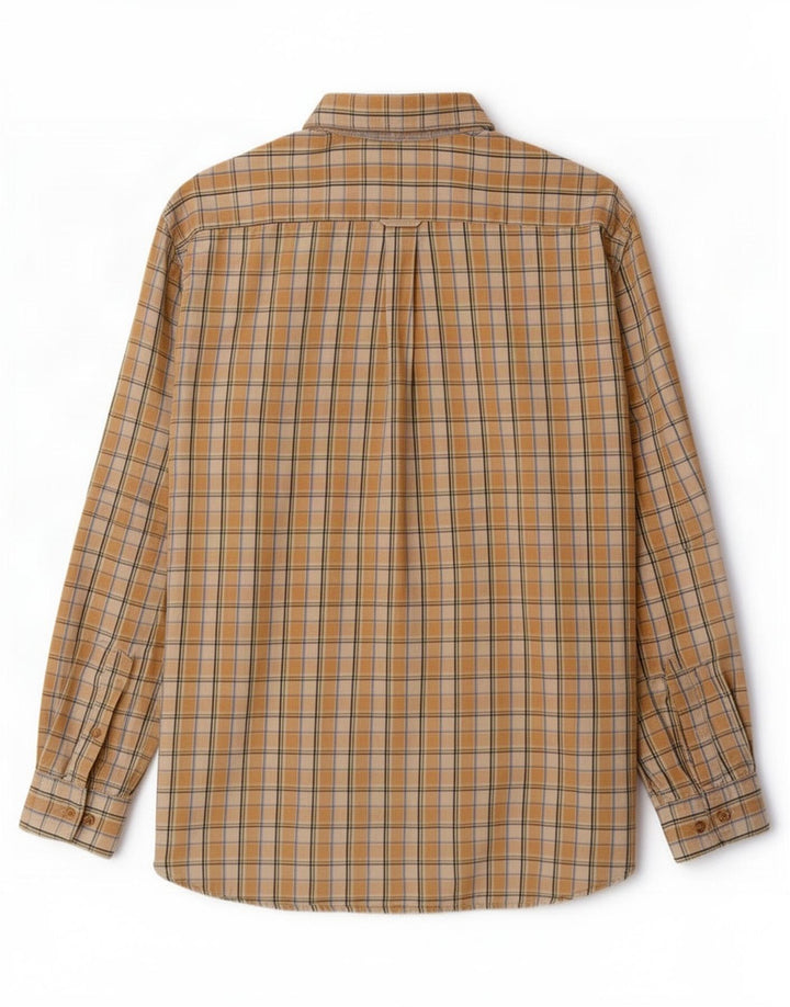 Barbour Chemise Homme XL Jaune Check Coton