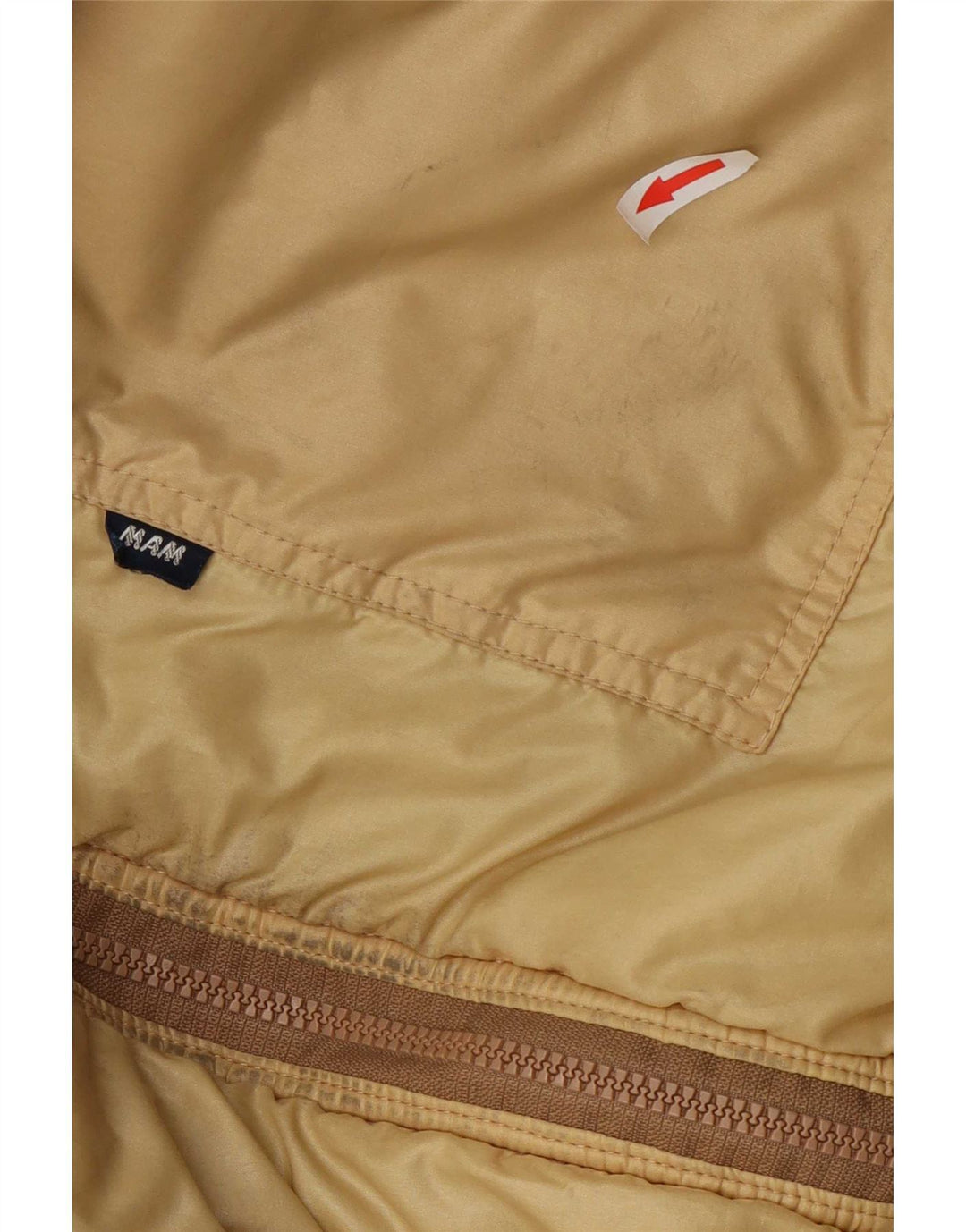 vintage Homme Réversible Bomber Jacket UK 36 Petit Beige