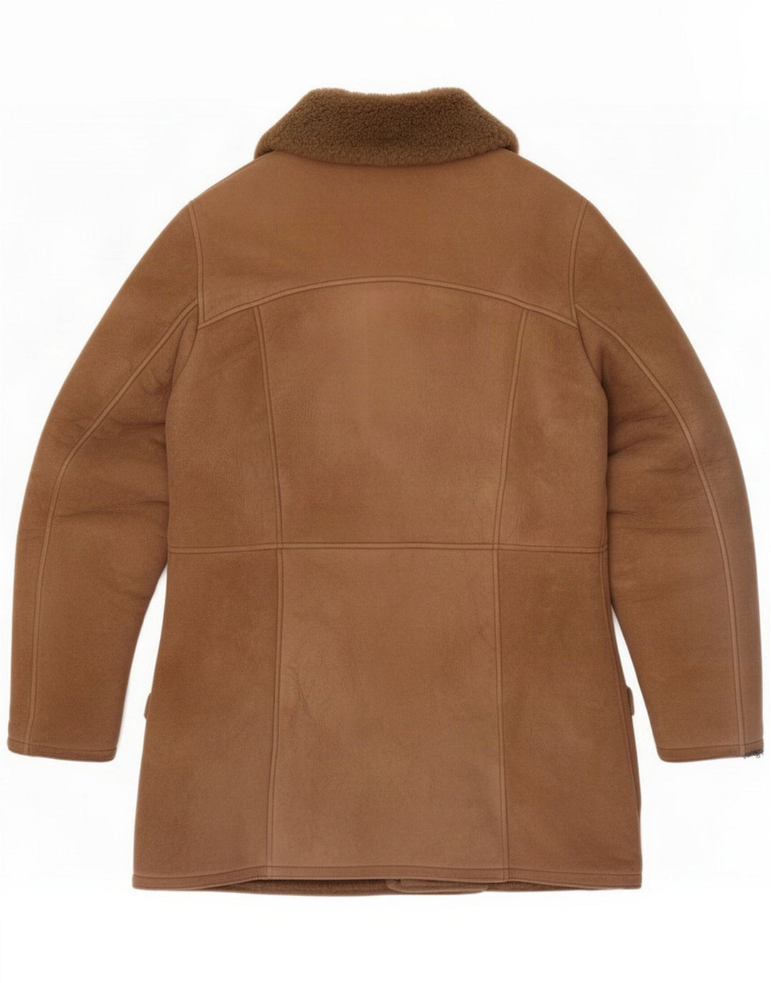 Vintage Veste en peau de mouton pour homme UK 36 Petit Marron