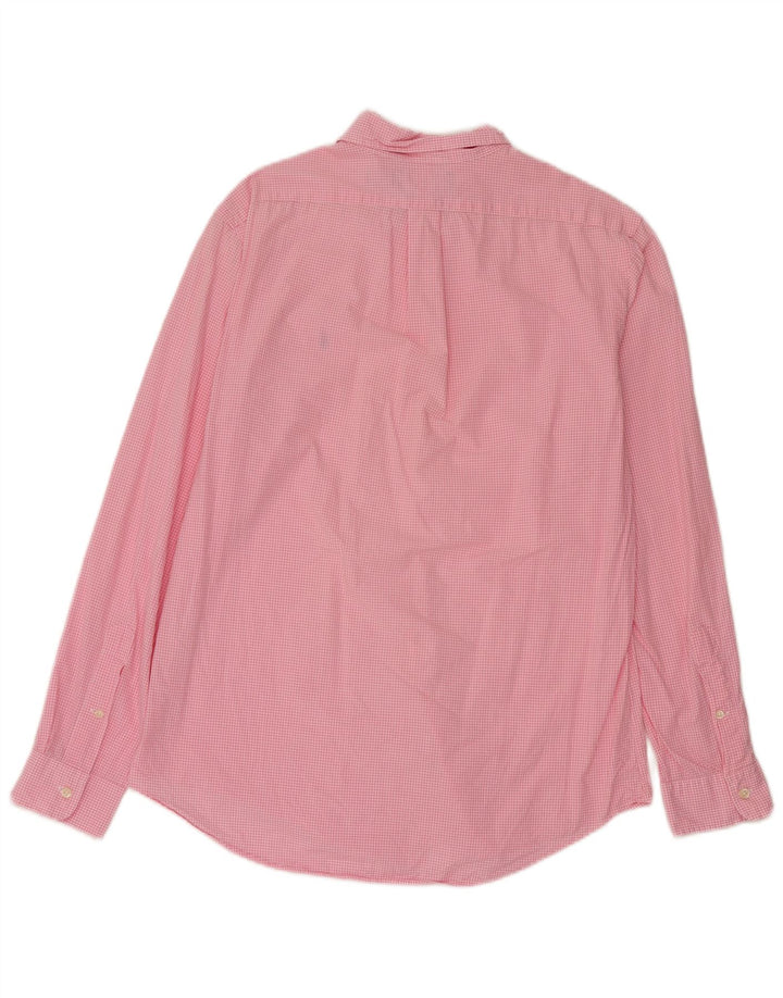 Ralph Lauren Chemise sur mesure pour homme en coton vichy rose moyen