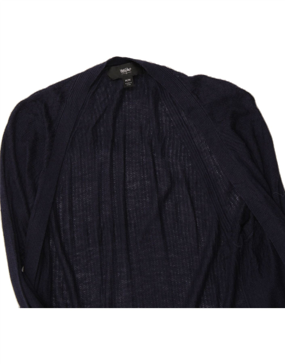MOSSIMO Womens Longline Cardigan Sweater UK 12 Medium Navy Blue Acrylic Vintage Mossimo and Second-Hand Mossimo from Messina Hembry 