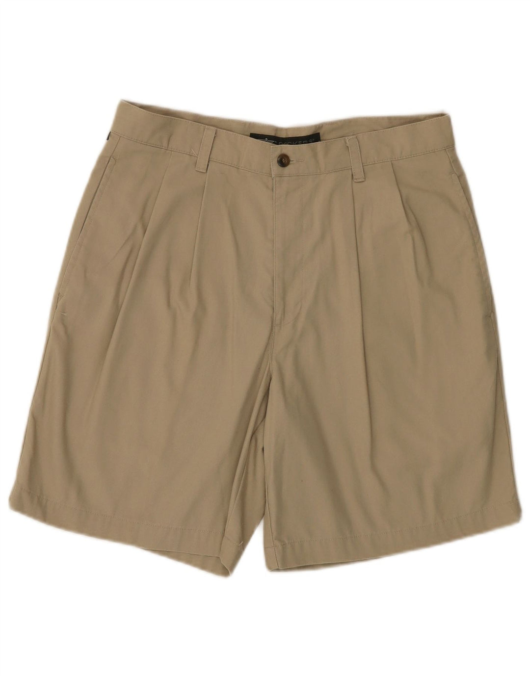 DOCKERS Short Chino Pegged Homme W33 Coton Beige Moyen