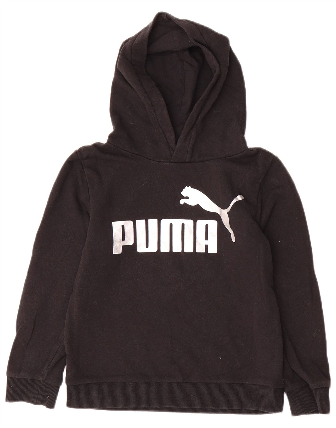 PUMA Sweat à capuche graphique pour fille 7-8 ans Noir Coton