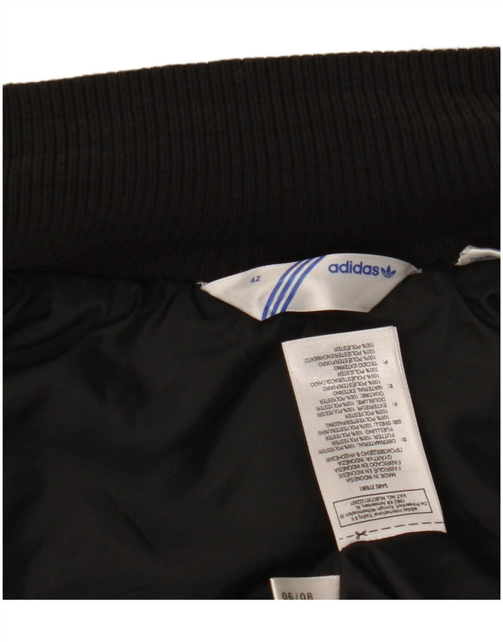 ADIDAS Femme Gilet Rembourré IT 42 Moyen Noir Polyester