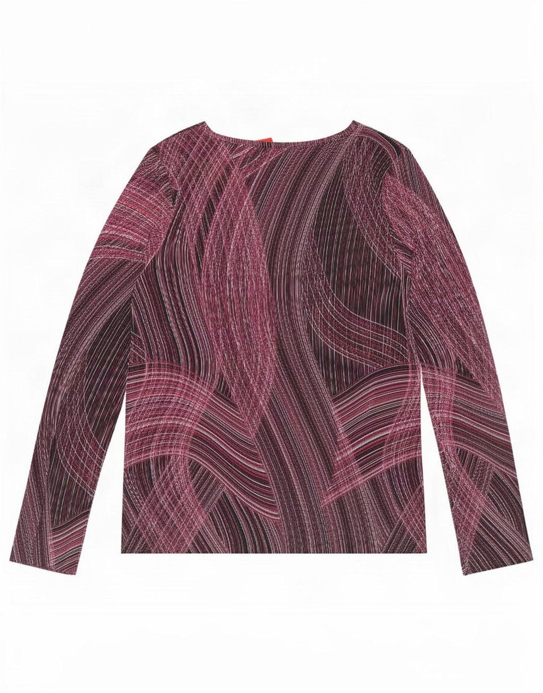Marks & Spencer Haut à motif abstrait à manches longues pour femme UK 16 Large Violet