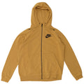 Nike Sweat à capuche zippé en coton jaune moyen pour homme