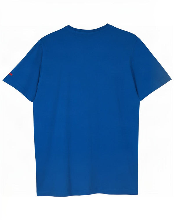 Reebok T-Shirt Graphique Homme XL Bleu Coton