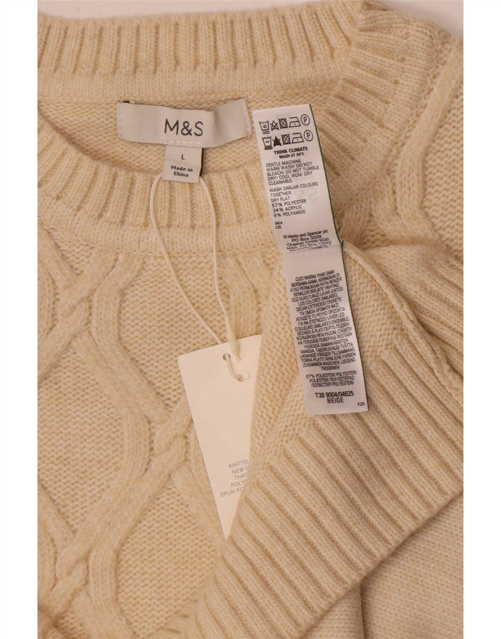 Marks & Spencer Débardeur pour femme UK 16 Large Beige Polyester