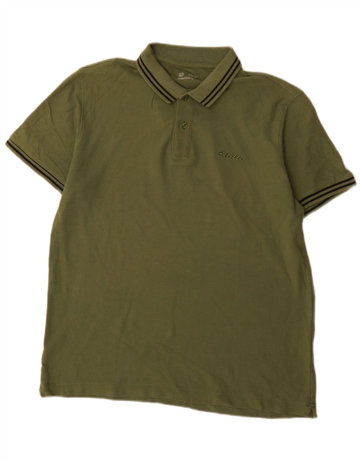 Lotto Polo Regular Fit Homme Vert Taille L