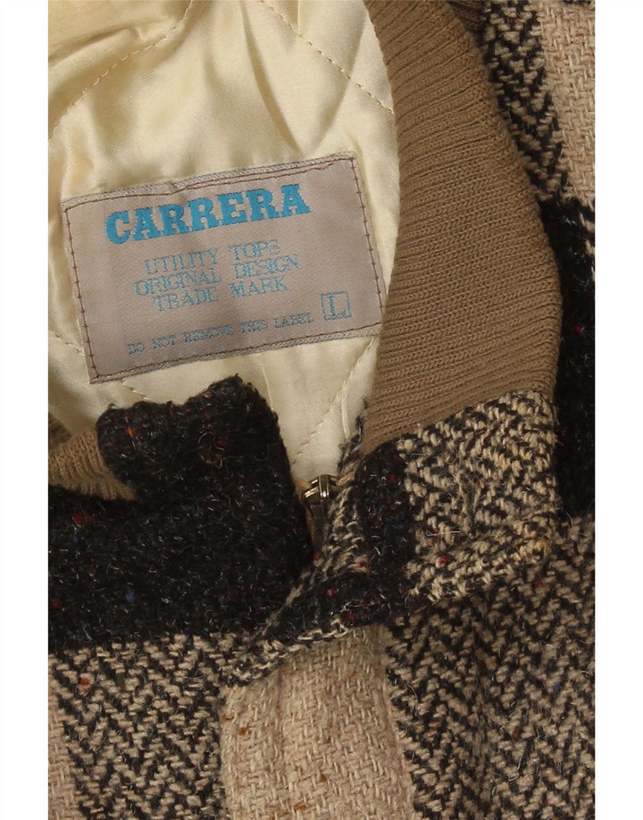 Carrera Veste bombardier militaire pour homme UK 40 Large Vichy Marron