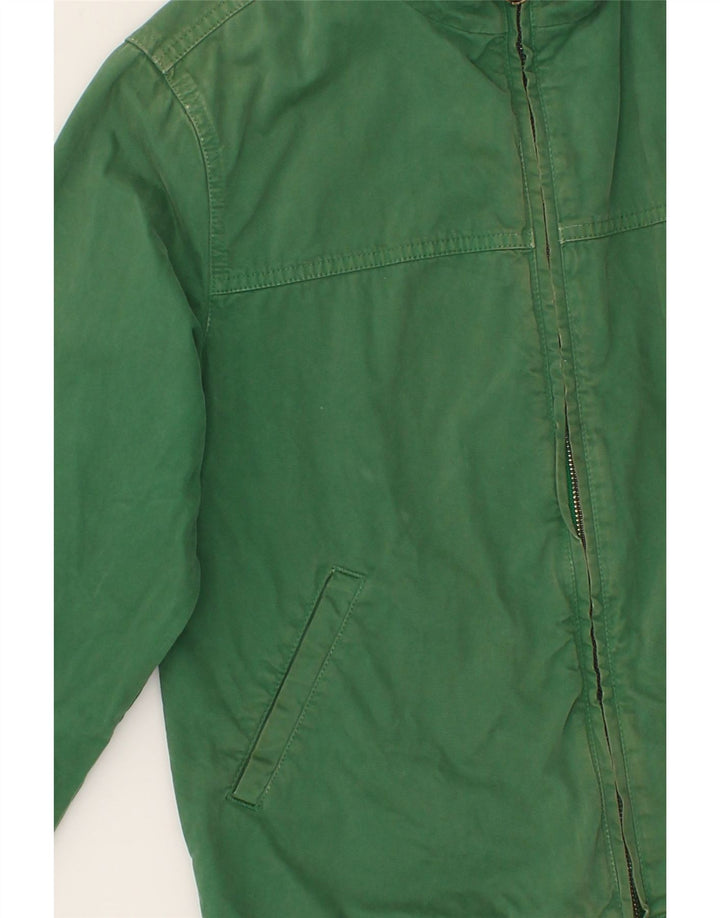 NAPAPIJRI Boys Graphic Bomber Jacket 11-12 Years Green Cotton Vintage Napapijri and Second-Hand Napapijri from Messina Hembry 