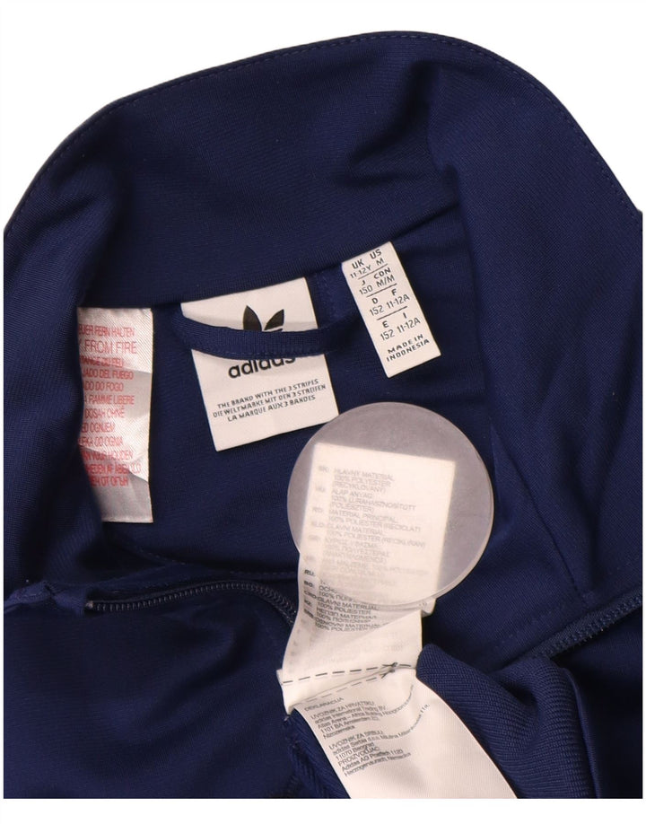 ADIDAS Veste de Survêtement Garçon 11-12 ans Bleu Marine Polyester