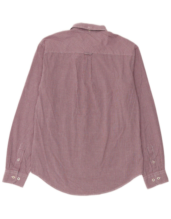 Ben Sherman Chemise Homme Coton à Carreaux Rouge Moyen