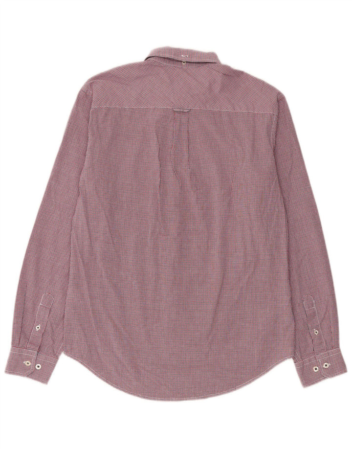 Ben Sherman Chemise Homme Coton à Carreaux Rouge Moyen