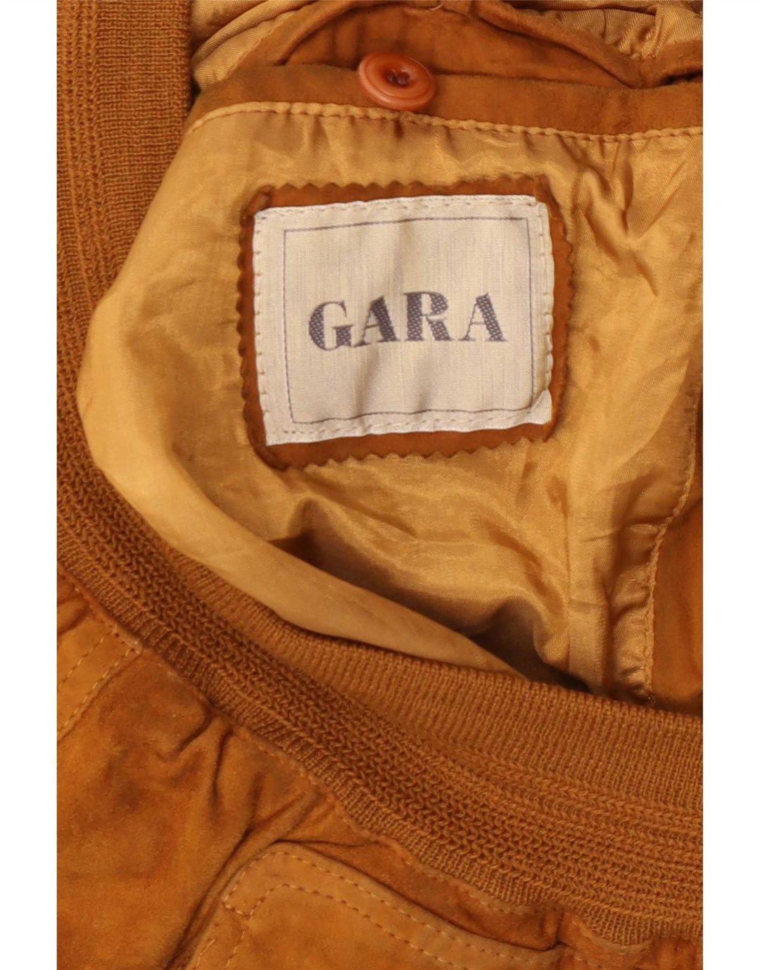 Gara Blouson Bomber En Daim Homme IT 48 Cuir Beige Moyen