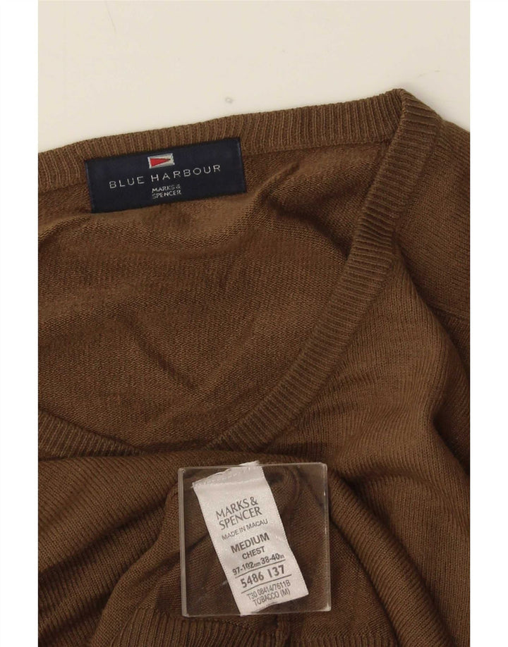 Marks & Spencer Pull Blue Harbor Col V Homme Beige Moyen