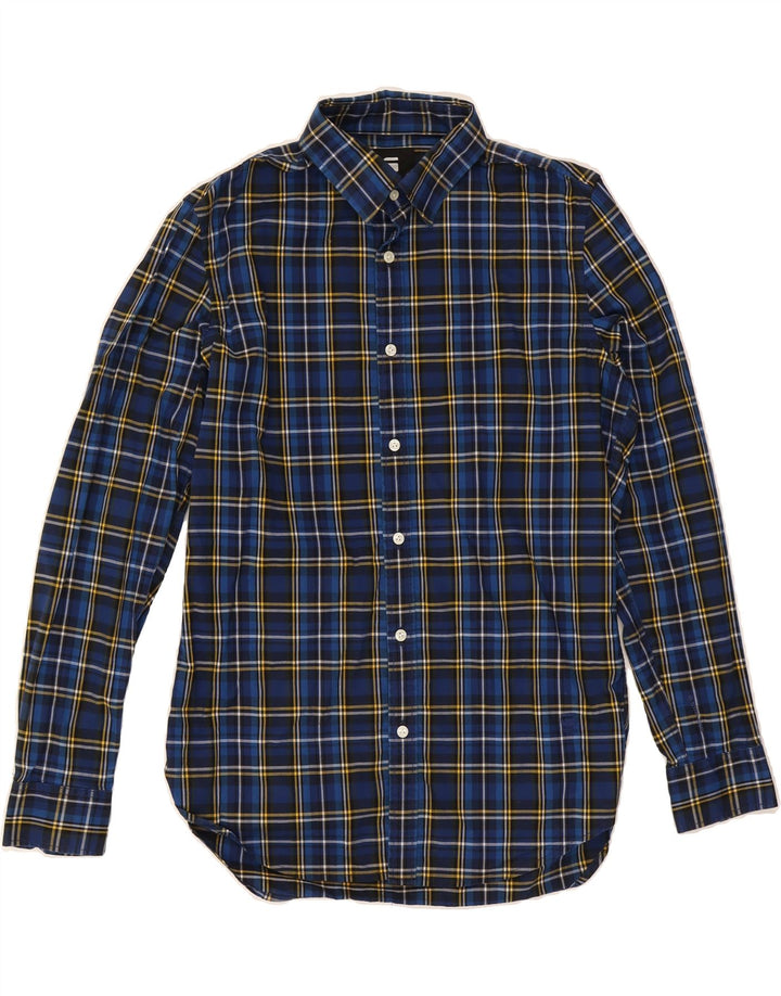 G-STAR Mens Shirt Large Blue Check Cotton Vintage G-Star and Second-Hand G-Star from Messina Hembry 
