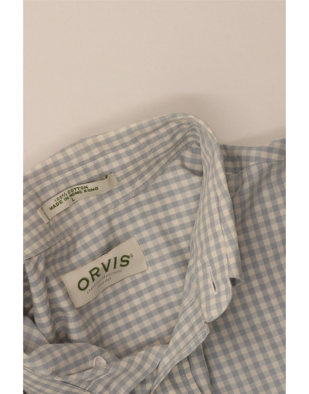 Orvis Chemise Homme Grand Bleu Vichy Coton
