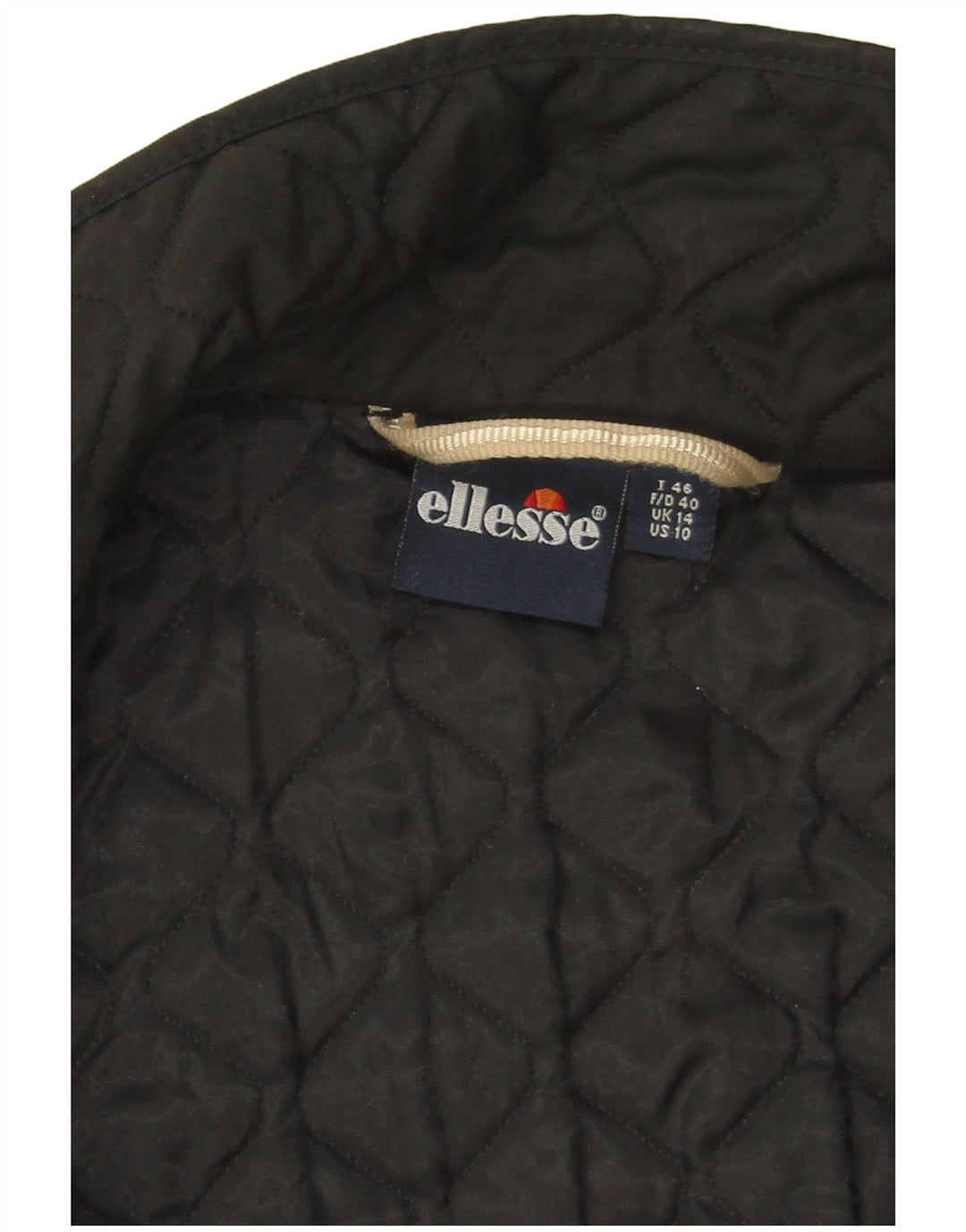 Ellesse Veste matelassée pour femme UK 14 Large Noir