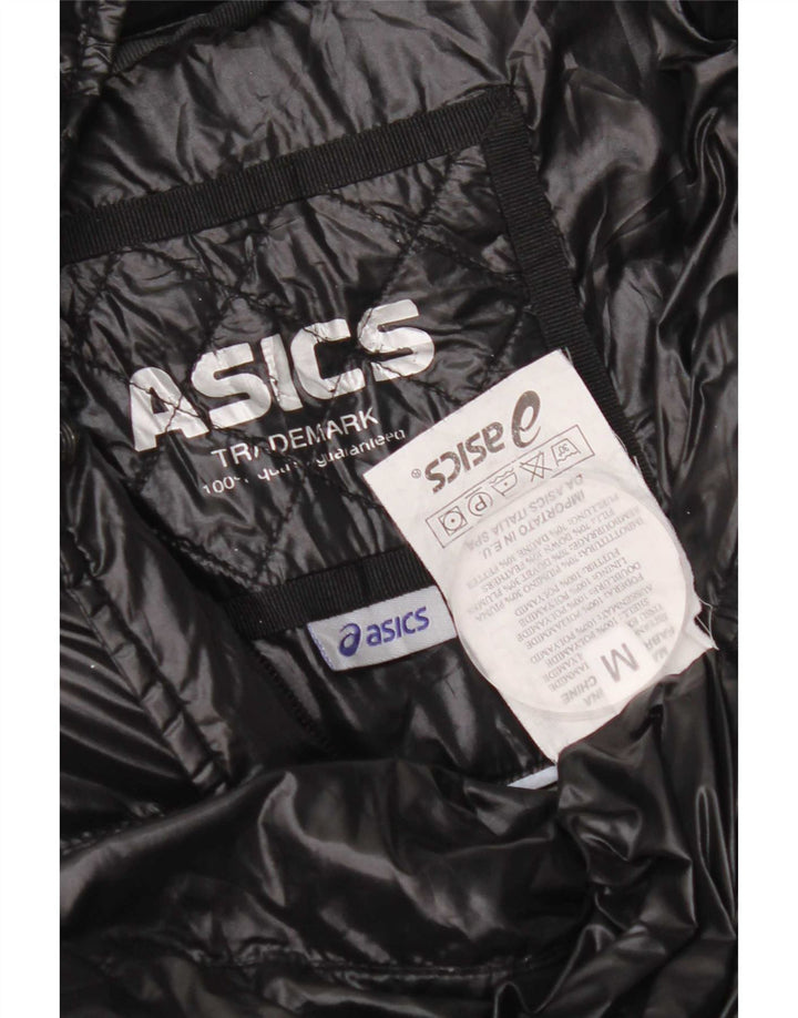 Asics Manteau rembourré pour femme UK 14 Medium Noir Nylon
