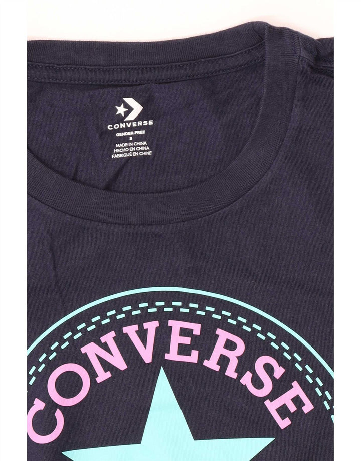 Converse T-Shirt Graphique Homme Petit Bleu Marine