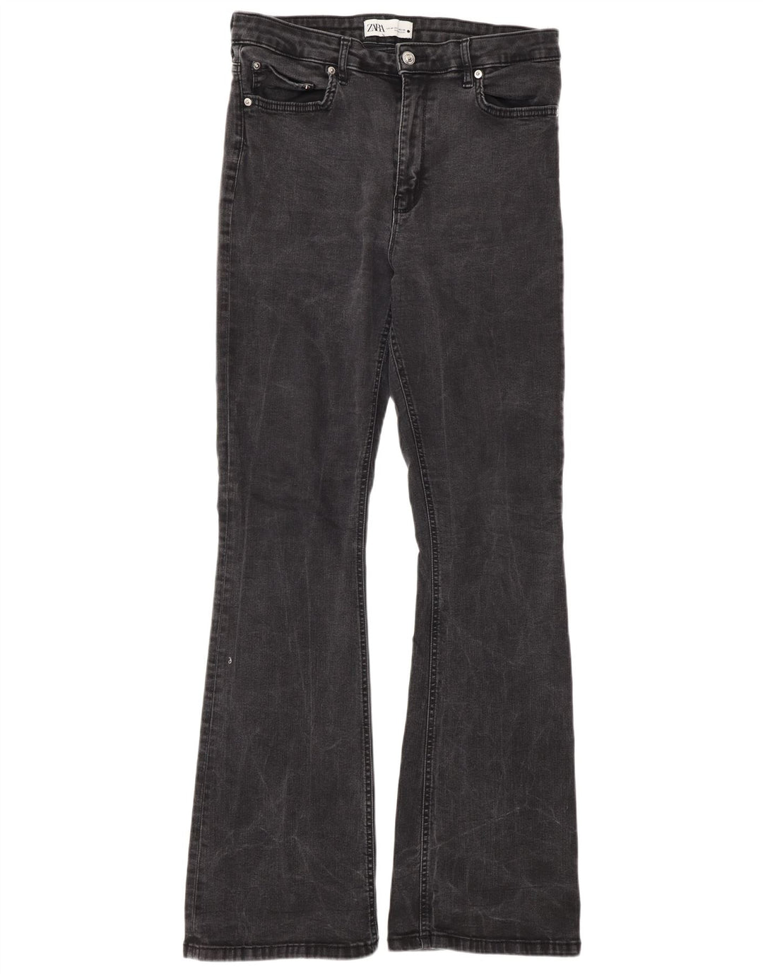 Zara Jean évasé femme EU 44 XL W34 L34 Gris