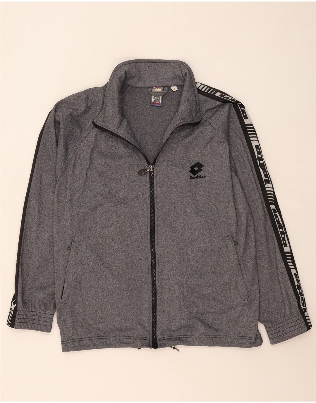 LOTTO Veste de Survêtement Graphique Homme Petit Gris Moucheté Polyester