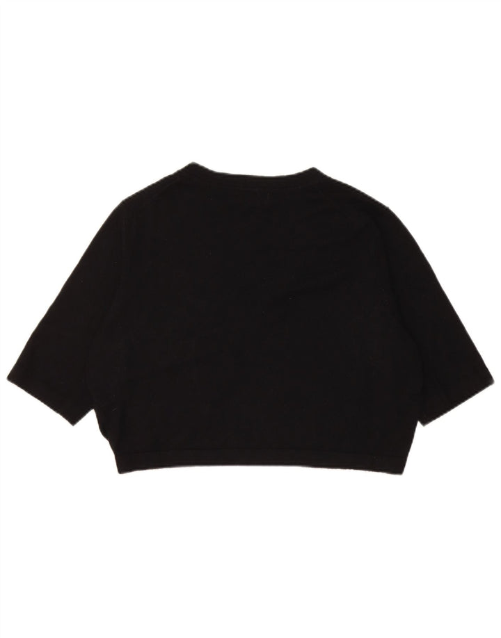 Marks & Spencer Pull boléro à manches courtes pour femme UK 14 Medium Noir