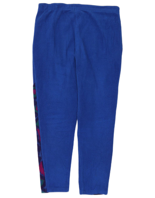 Fila Pantalon de survêtement en polaire pour femme IT 46 Large Bleu Géométrique