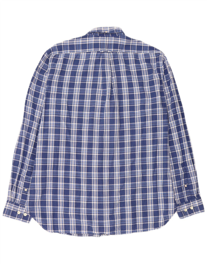 GANT Chemise Regular Fit Homme Bleu Moyen Carreaux Coton